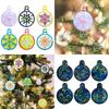 Light and Shadow Keychain Pendant Silicone Molds Christmas Snowflake Holographic Earrings Mold DIY Ornaments Mould Craft