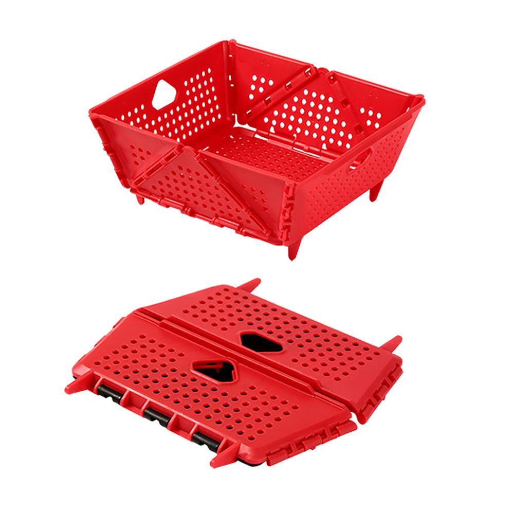 Plastic Collapsible Colander Kitchen Food Strainer for Fruit, Vegetables Foldable Drain Basket with