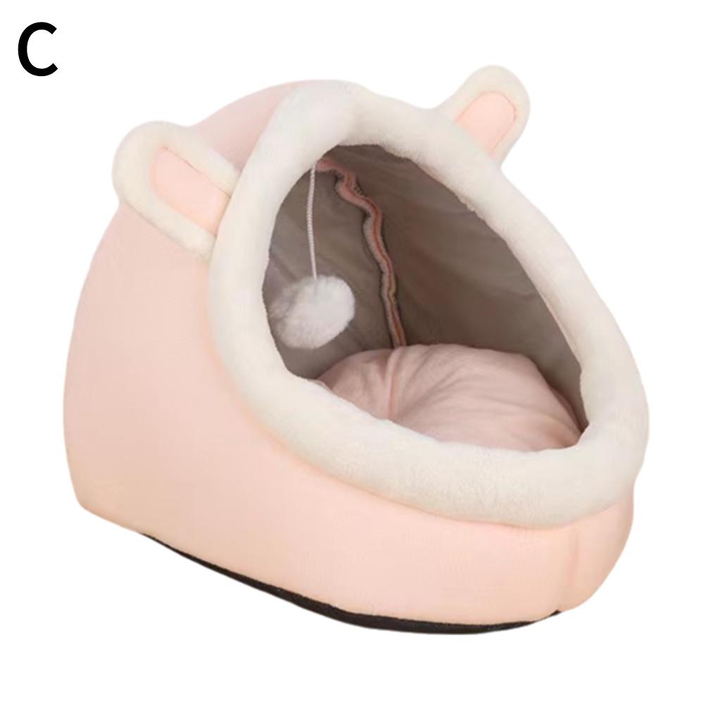 Deep Sleep Cat Bed Cartoon Pet Bed Foldable Removable Washable Pet Sleeping Bed for Small Dog Cats Mat Bag Cave Washable