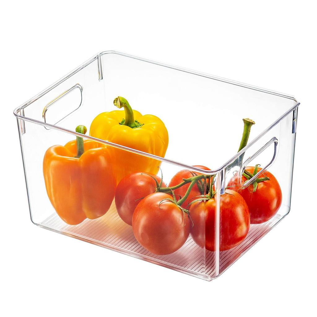 Clear Plastic Organizer Storage Bins,Kitchen Organization Or Pantry Storage