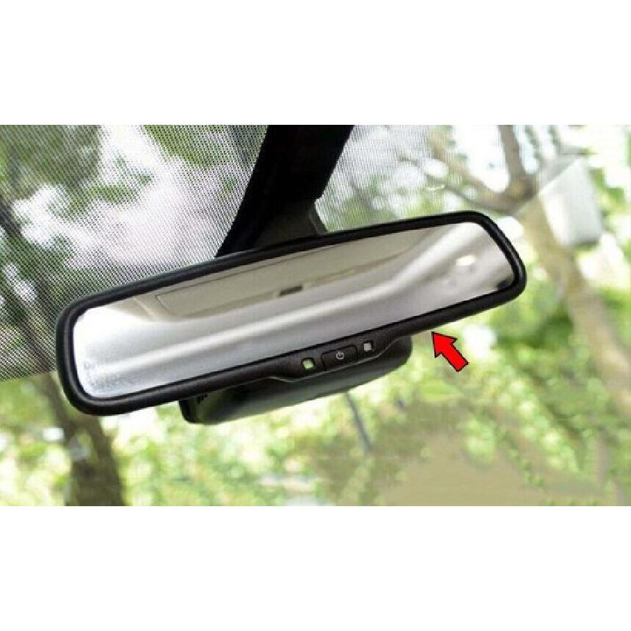 For Nissan Murano 2015-2021 ABS Silver Interior Rearview Mirror Cover Frame Trim