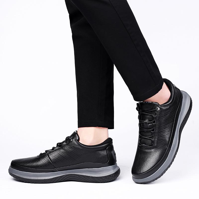 2024 Nová originální kůže Pánská obuv Móda Ležérní Tenisky Divoké ploché boty Lehká Prodyšná Neklouzavá deska Boty