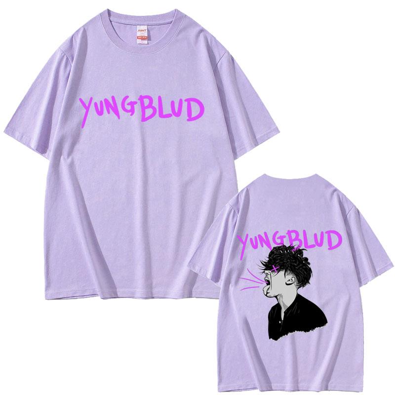 Yungblud Face Graphic Tshirt Unisex Women Casual Vintage Oversized Short Sleeve T Shirts Male Fashion Hip Hop Gothic Punk Tshirts