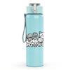 1PC Cute Group Cartoon Character Print 750ml Color Plastic Sports Water Bottle Leakproof Flip Straw Lid Suitable for Sports Office Home Use