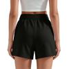 Women's Loose Fit Casual Athletic Shorts Elastic Waistband Side Pockets Lightweight Breathable Fabric Suitable for Outdoor Activities