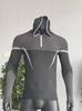 GYMSHARK Men's Onyx High Stretch Long Sleeve Hooded Fitness T-shirt