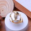 LSOOYH Natural Freshwater Big Button Baroque Pearl Rings For Women Classic Silver Gold Color Wedding Ring Birthday Gifts Wholesale