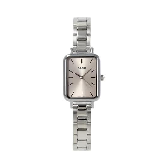 CASIO Casio Casio Стандартные дешевые часы Casio Chipkashi женские латунные металлические серебристо-розовые LTP-V009D-4E [Параллельный импорт]