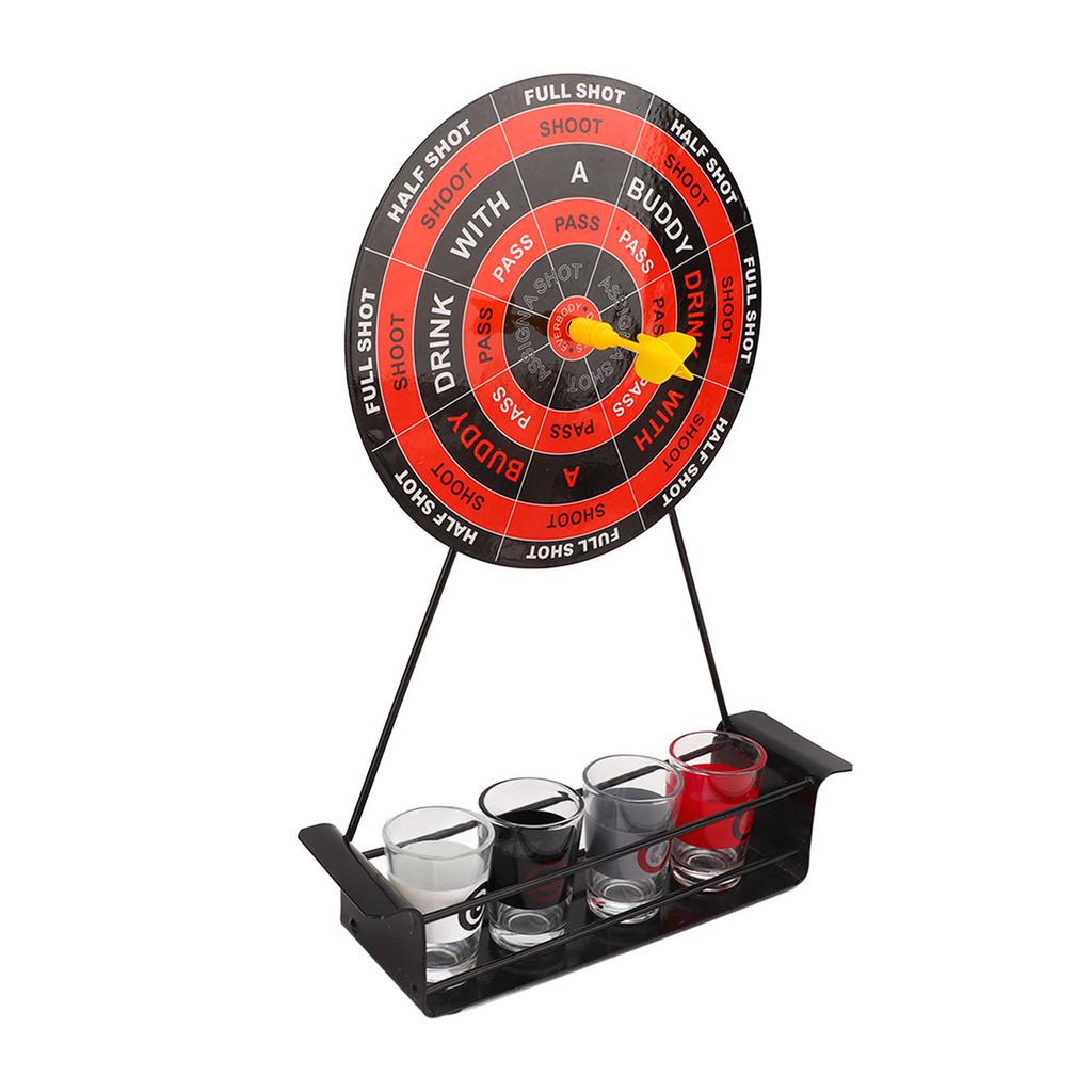 Mini Trink-Dart-Shot-Set Magnetisches Trinkspiel Dart-Weinglas mit Glasbechern Großer Dart