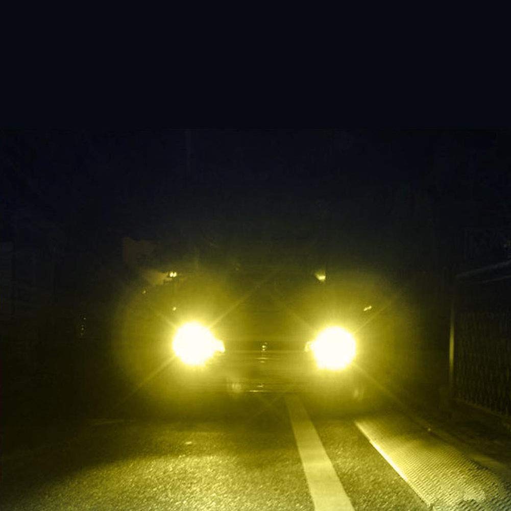 Bumdenuu 2x High Power LED Light 100W H8 H11 Yellow Fog Lamp 2828 20 LED Headlight Lamp