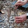 Foldable Grill Rack Folding Cooking Pot Support Portable 201 Stainless Steel Outdoor Backpacking Gas Stove Stand