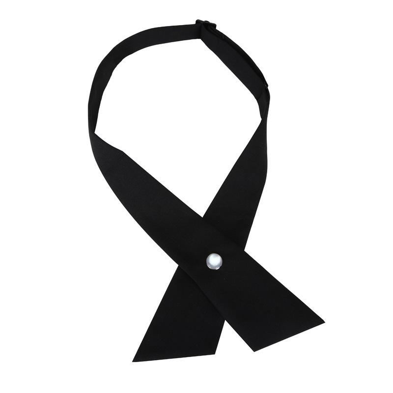 Student Jk Uniform School Uniform Bow Tie Collar Flower Korean Version Men'S And Women'S Cross Bow Shirt Bow