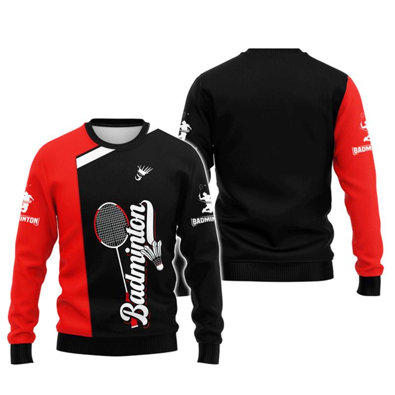 

Мужская мода 3D Спорт Бадминтон Принт Длинный рукав Футболка Для Мужчин Крутая Любители Бадминтона Уличная Одежда Детский Спортивный Повседневный Топ 2XL