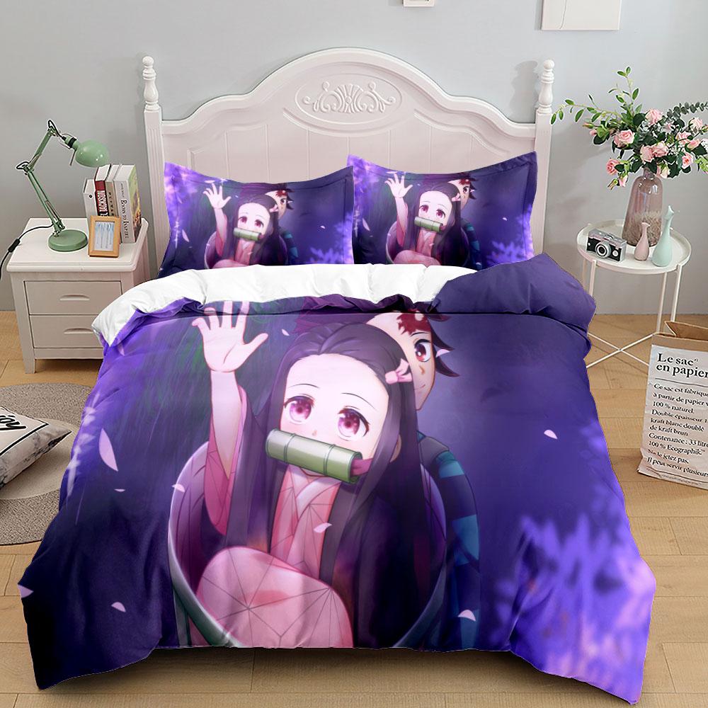 Inosuke Boys Duvet Cover Set EU Single Double King US Twin Full Queen Size slayer Bedclothes