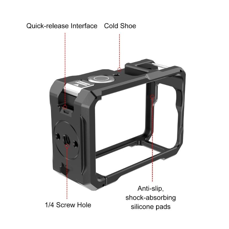 Protective Cage for Action 6 Camera Frame Innovative Quick Release Systems Enhanced Stability and Easy Installation