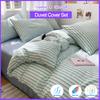 Popular Stripe Style Duvet Cover Set - Bedding Set Twin Full Single Double, Breathable Skin-Friendly,1 Duvet Cover 2 Pillowcases