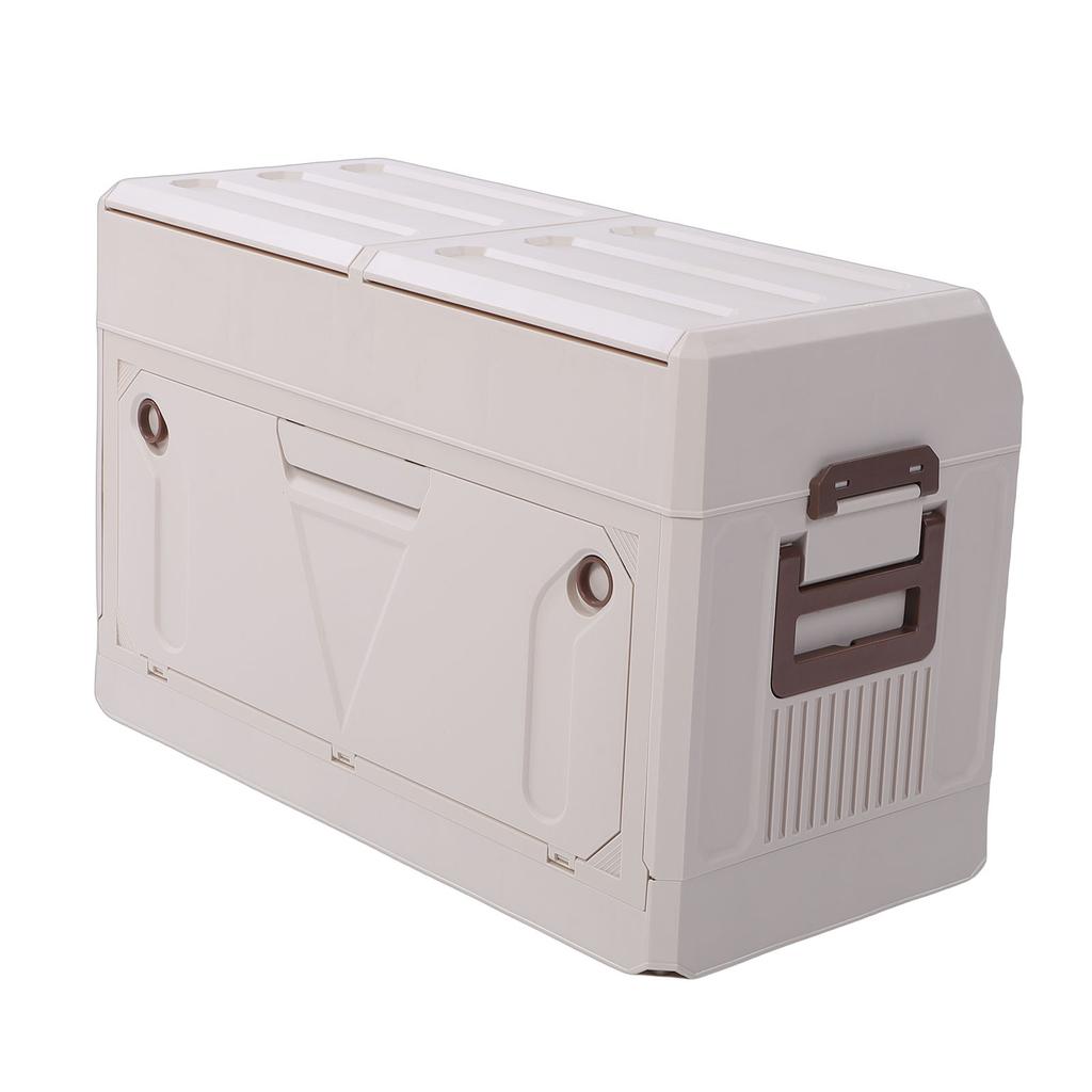 Outdoor Storage Box 2 Tier Large Capacity Foldable Stackable Water Proof Dust Proof Camping Storage Bin for Picnic