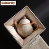 150ml Zhi Wild Burnt Teapot Antique Tea Infuser Pot Household Tea Brewing Kettle With Ball Hole Tea Items Supplies Ornaments
