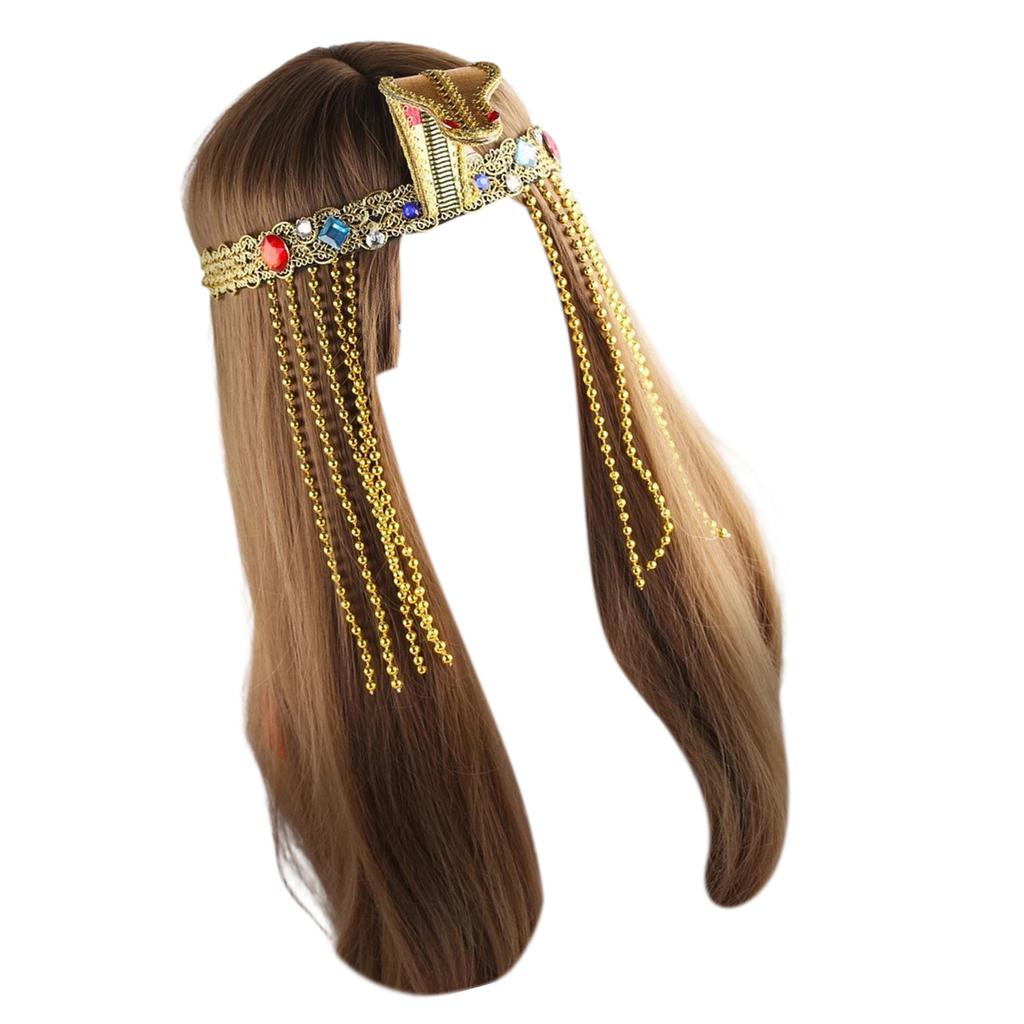 Mystický egyptský královský pokrývka hlavy Lehký Pohodlný Design Pro Tematická Setkání Vystoupení