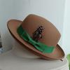 The Derby Hat Bowler Hat  Fedora For Women And Men Party Hat Men Hat For Winter Elastic Band Felt Hat Jazz Church Hat