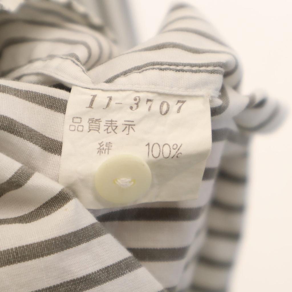 KENZO 90s Made in Japan Old Striped Pattern Long sleeve shirt 1 Gray Men's Used