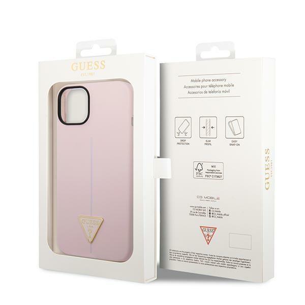 Guess Guhcp14Msltgu Iphone 14 Plus/ 15 Plus 6.7 Fioletowy/Purple Hardcase Silicone Triangle