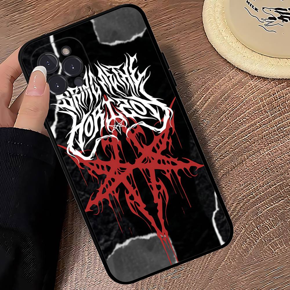Rock Band B-Bring M-Me The H-Horizon Custodia per Telefono Per IPhone 17 16 15 14 13 12 11 Pro Max Plus Mini Cover Morbida Nera