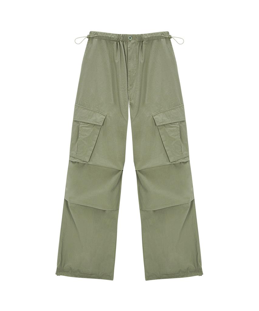 ASIF CALIE Parachute Cargo Pants Khaki