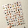 Adorable 3D Jelly Nail Stickers: Cute Cartoon Bu Bu Doll with Small Nose Design, Waterproof and DIY-Friendly.