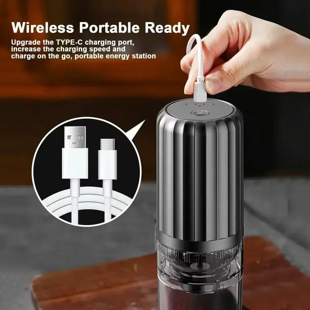 Cordless Electric Coffee Bean Grinder Labor-saving Coffee Bean Mill Coffee Grinder  Travel