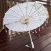 Chinese Style Silk Fabric Tassel Umbrella 70cm Ancient Dance Umbrella Tassel Umbrella  for Women
