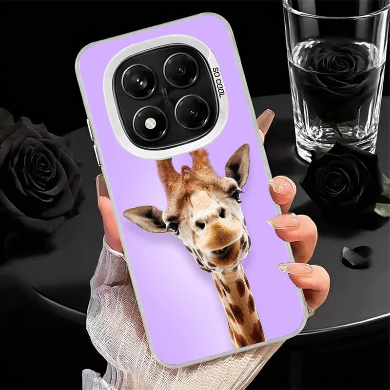 Giraffe Animal Pattern Shockproof Phone Case for Xiaomi Redmi Note 15 14 13 12 Pro Plus 11 11S 11T 5G Cover Anti Fall Fundas