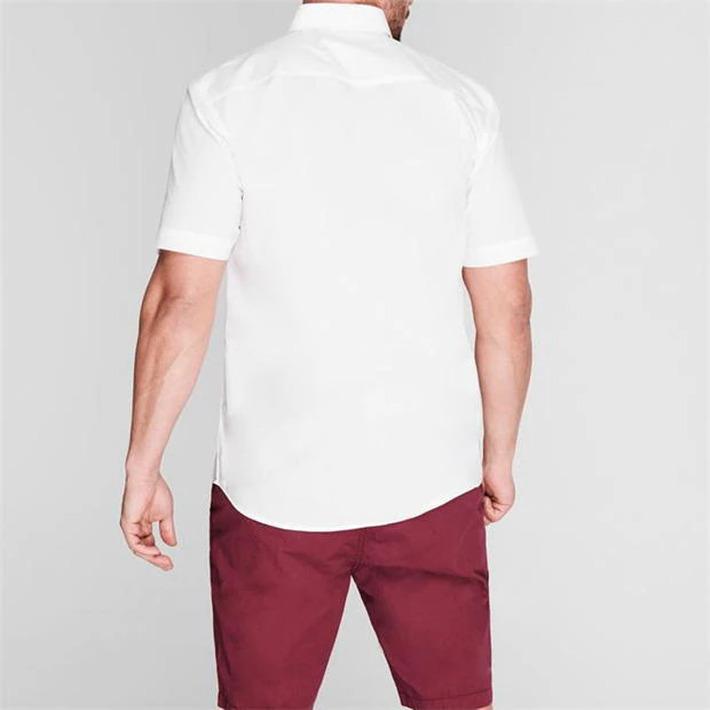 Pierre Cardin White Short Sleeve Shirt, Size 4XL