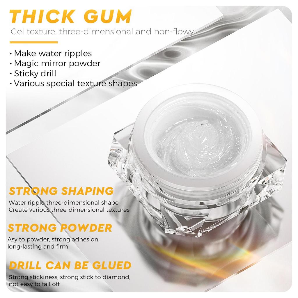 JTING Newest Clear 3D Wave Liner Gel Nail Painting Sticky Diamond Modelling Gel ODM/OEM Free Private Brand Custom Gel Polish