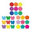 108 Pcs Colorful Flower Cutouts Spring Bulletin Board Decorations Butterfly Cutout Flower Die Cut School Office Supplies