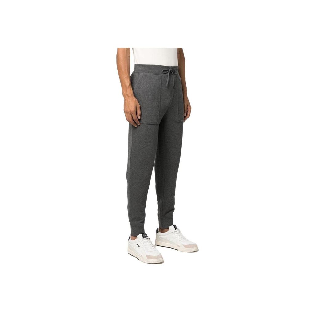 Polo Ralph Lauren Drawstring Solid Color Straight Leg Mid Rise Knit Sweatpants Men Bottoms Gray 710900842-004