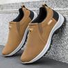 Shoes men's spring new solid color versatile single shoes outdoor large size mountaineering shoes soft sole Korean version of walking casual shoes