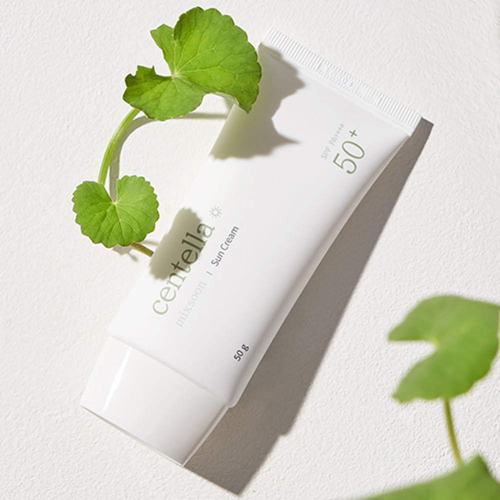 mixsoon Centella Sun Cream SPF50+ PA++++ 50ml X 2pcs Korean Soothing Daily Sunscreen