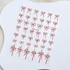 DIY Manicure Art Decoration Small Bow Nail Stickers Easy To Apply and Remove