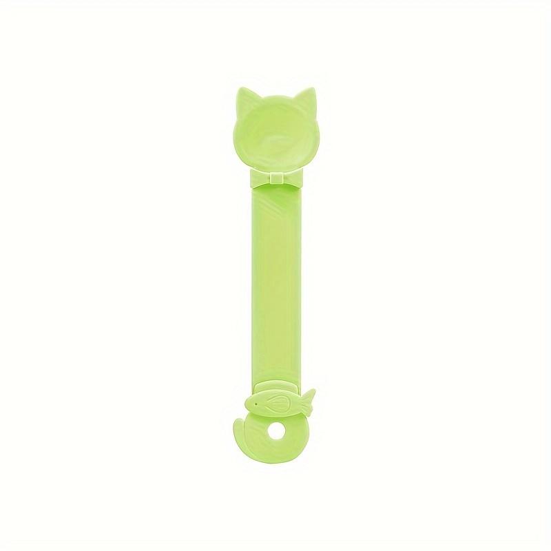 Easy-Squeeze Cat Treat Dispenser - Long Handle Lickable Wet Food Feeder for Cats, Durable Plastic Pet Snack Spoon, Cat Food.