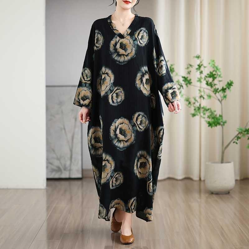 Vacation Style Travel V-Neck Vintage Dresses