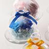 Teatsite Preserved Flower Arrangement, Pre-Wrapped, Glass Pot, 2 Flowers (5 Blue Roses)