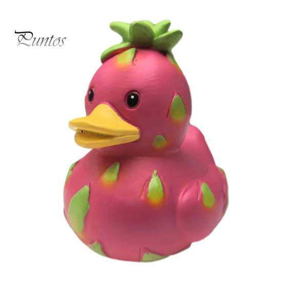 Creatieve Figuur voor Slaapkamer Whimsical Watermeloen & Pitahaya Eend Figuur, Grappig Hars Beeldje, Schattige Dierlijke Verzamelobjecten Bureau Decoratie Huis