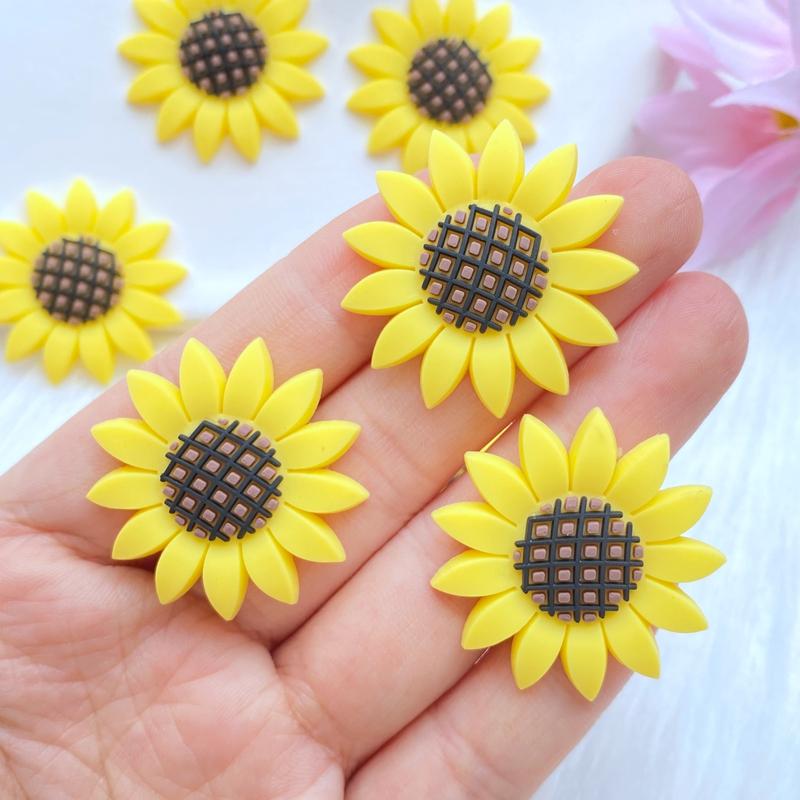 

10pcs New Cute Chrysanthemum Series PVC Flexible Glue FlatBack DIY Scrapbook Embellishment Phone Craft Decoration