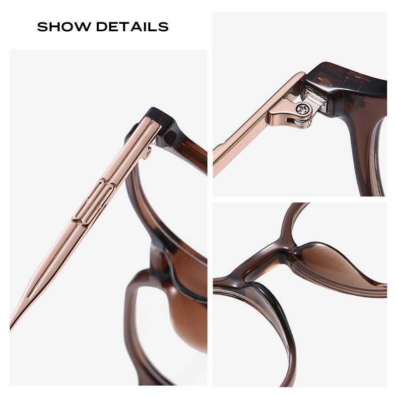 New TR Titanium Ultra-Light Korean Style Eyeglass Frame - Trendy, Versatile & Artistic Retro Design