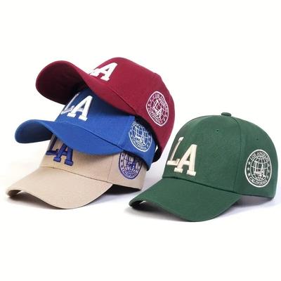 Unisex Baseballové čepice Snapback s výšivkou písmen LA Jaro a Podzim Venkovní Nastavitelné Ležérní Čepice Ochrana proti slunci
