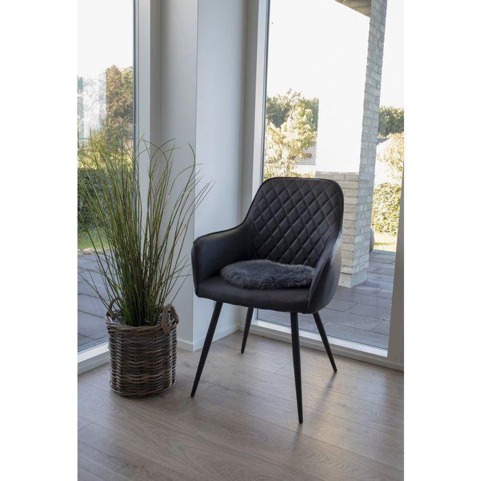 Assise - HOUSE NORDIC - Peau d'agneau - Gris - Ø 35 cm - 1 place