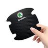 4 stk. Beskyttelsesklistremerke for bildørhåndtak Emblem Bilddekorasjon Styling For Skoda Octavia Superb Rapid Kodiaq Karoq Fabia Kamiq Roomster Citigo