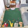 Vibrant Geometric Musical Notes Pattern Area Rug Trendy Music Style Non-Slip Floor Carpet for Living Rooms Leisure Areas