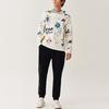 FILA Loose-Fit Printed Knit Hoodie Men Tops White F61M218220FZA